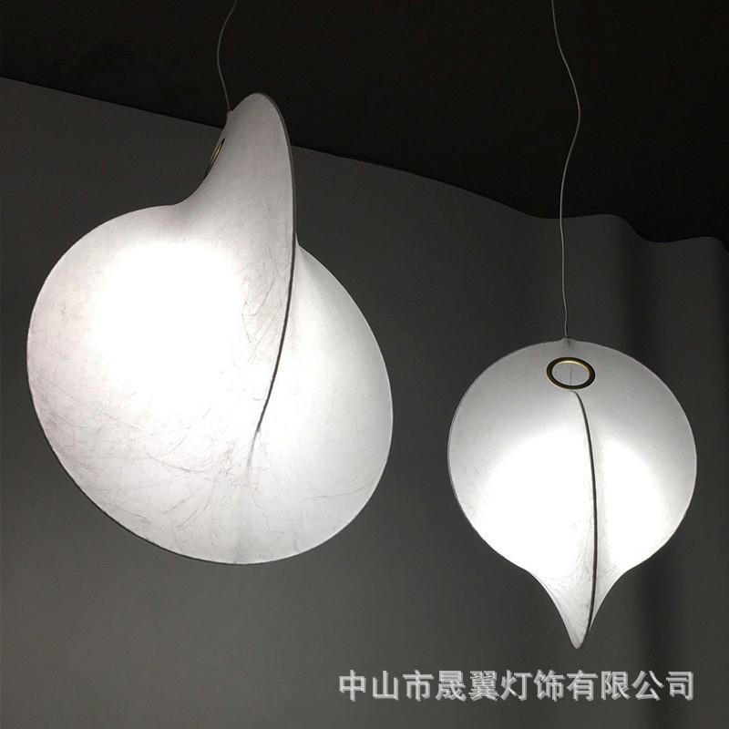 意大利Flos蚕丝餐厅吧台灯现代简约北欧客厅卧室书房楼梯间吊灯