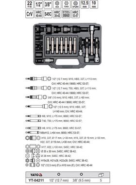 易尔拓原装汽修汽保工具22件发电机拆卸组套发电机组维修YT-04211