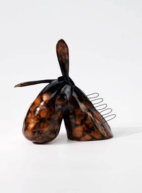 现代轻奢小毛驴创意动物摆件雕塑样板房客厅茶几桌面艺术装饰品