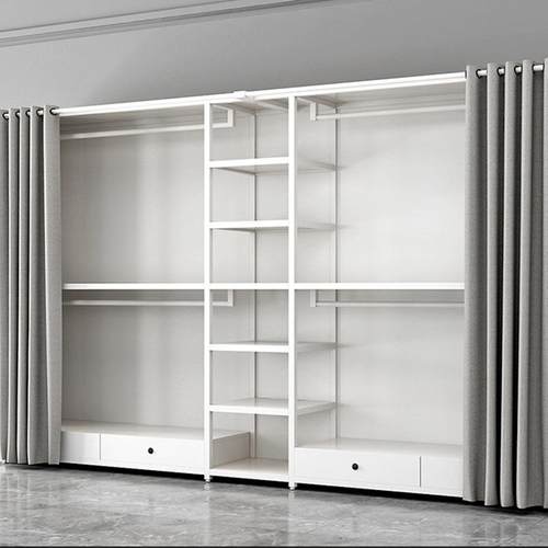 衣帽间置物架开放式衣帽架组合挂衣架子多功能步入式金属框架衣柜