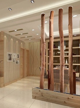 干树枝黄色短枝装饰干枝隔断屏风实木客厅玄关白树干壁挂橱窗光杆