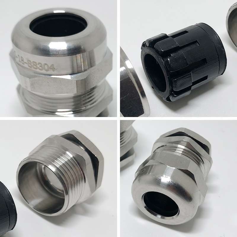 不锈钢电缆防水接头金属电缆固定头锁紧葛兰头填料函公制M系列