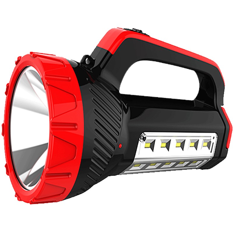 康铭LED手电筒家用可充电强光超亮多功能户外便携远射手提探照灯