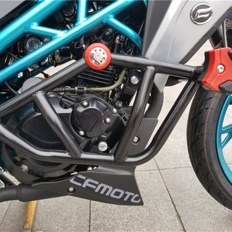 春风150NK保险杠前护杠防摔杠竟技杠NK150加厚高强度特技杠防摔胶