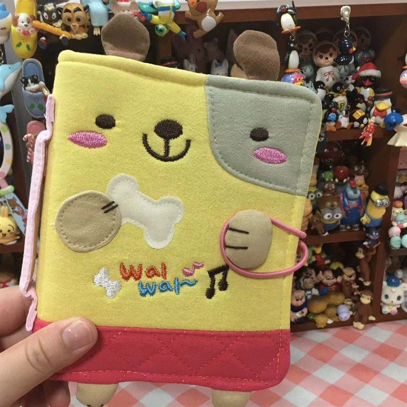 包邮布艺贴布刺绣手工制作立体卡通可爱活页本夹可替换内芯A7