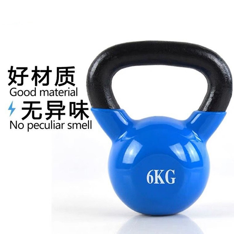 壶铃女士健身家用男士铸铁实心练臂翘臀深蹲专业力量训练器材提壶