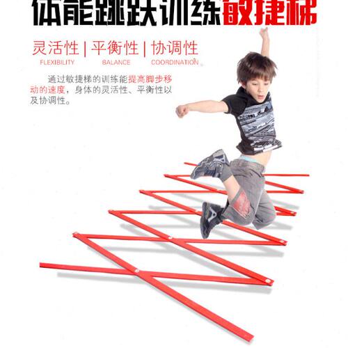 足球训练器材 固定式敏捷梯 跳格梯 跳栏 灵敏训练 校园足球器材