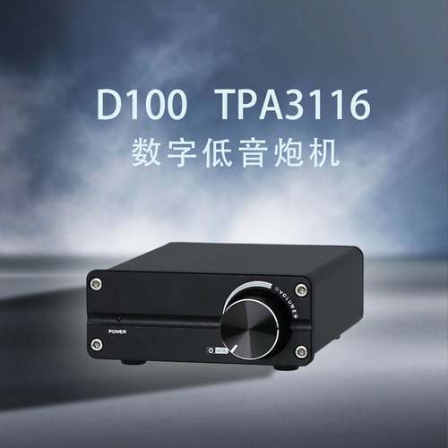 D100TPA3116数字D类发烧家用HiFi单声道低音炮机超英飞凌MA12070