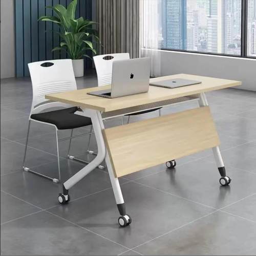 折叠会议桌可移动多功能培训桌椅组合教学机构课桌椅会议室长条桌