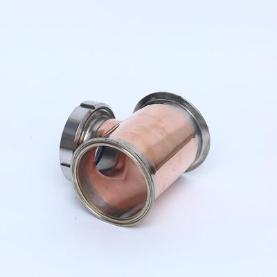 现货威士忌白兰地蒸馏设备塔式蒸馏设备紫铜塔柱三通配件便捷自酿