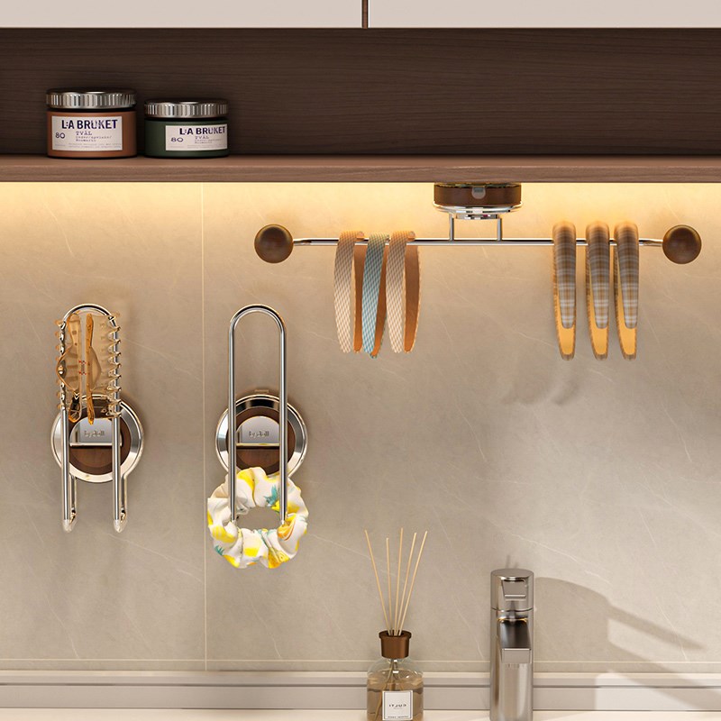 发箍收纳神器壁挂卫生间专用头绳首饰架吸盘式皮筋发圈头箍挂钩