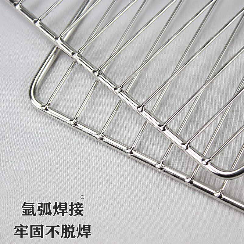 不锈钢烧烤架网片商用带脚烘焙蛋糕晾凉网烧烤篦子保鲜柜滤水油网