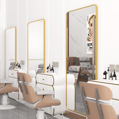 理发店镜子发廊专用网红美发店镜台烫染剪发壁挂式简约单面落地镜