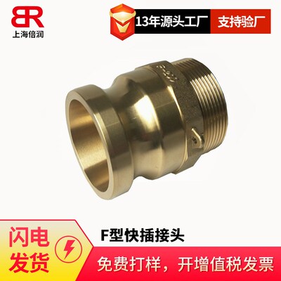 供应优质不锈钢 黄铜快速接q头camlok F型快插接头F100SS F100