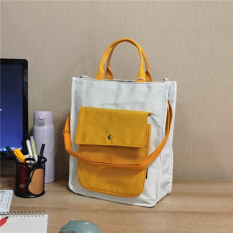 撞色防水文件袋电脑包饭盒袋子手提便当包保温袋上班族帆布手拎大,收纳整理,饭盒袋,淘宝优惠券,粉丝福利购,淘宝优惠卷