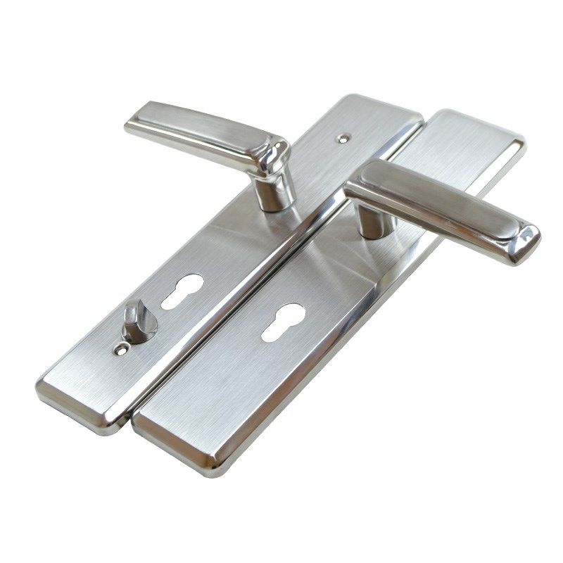 大连泰祥龙甲防盗门入户锁 家用不锈钢面板加厚款通用型 把手拉手