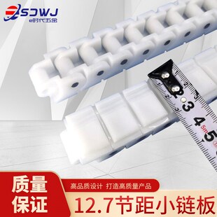 40P60P平顶输送链条单双排塑料POM防静电耐磨耐拉柔性链板龙骨链
