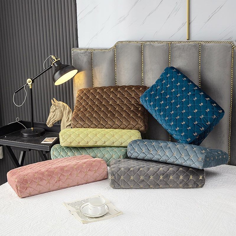 防水夹棉乳胶枕套单人儿童泰国乳胶枕巾橡胶枕记忆枕防头油枕头套