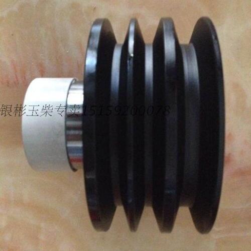 玉柴YC4F115发动机皮带轮减震器F3000中巴客车轮式挖机曲轴皮带盘