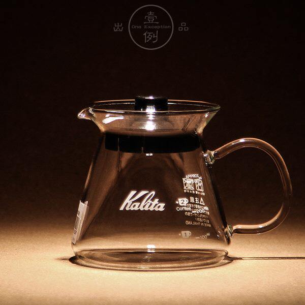 日本原装进口Kalita卡莉塔 手冲咖啡分享壶 玻璃咖啡壶300/500ml