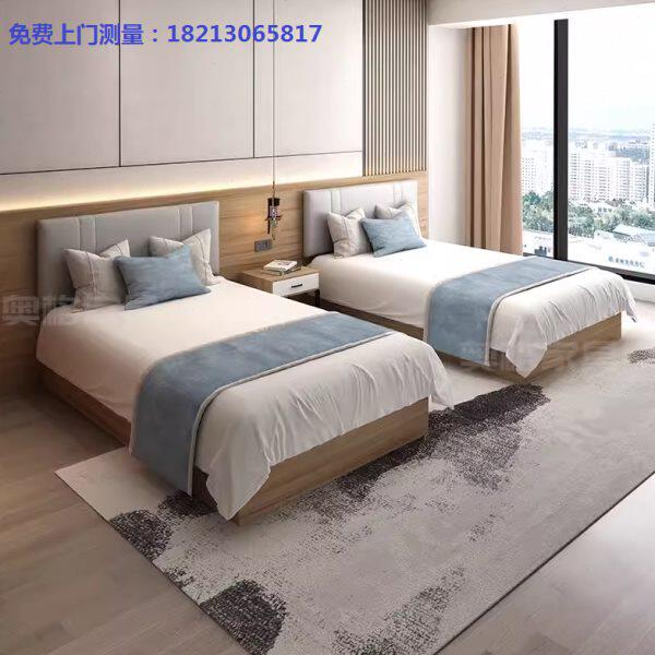 昆明酒店家具宾馆专用双人床标间全套民宿单身公寓电视柜组合云南