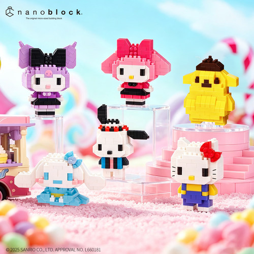 日本nanoblock三丽鸥微型迷你积木正版授权拼装收藏玩具生日礼物