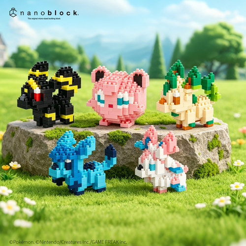 nanoblock宝可梦系列微型积木拼装拼豆玩具收藏礼物