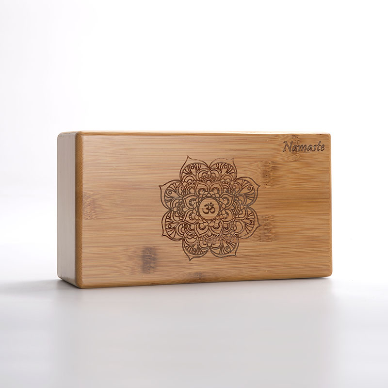 小号艾扬格瑜伽砖实心竹木瑜珈器材女瑜珈砖实木定制logo