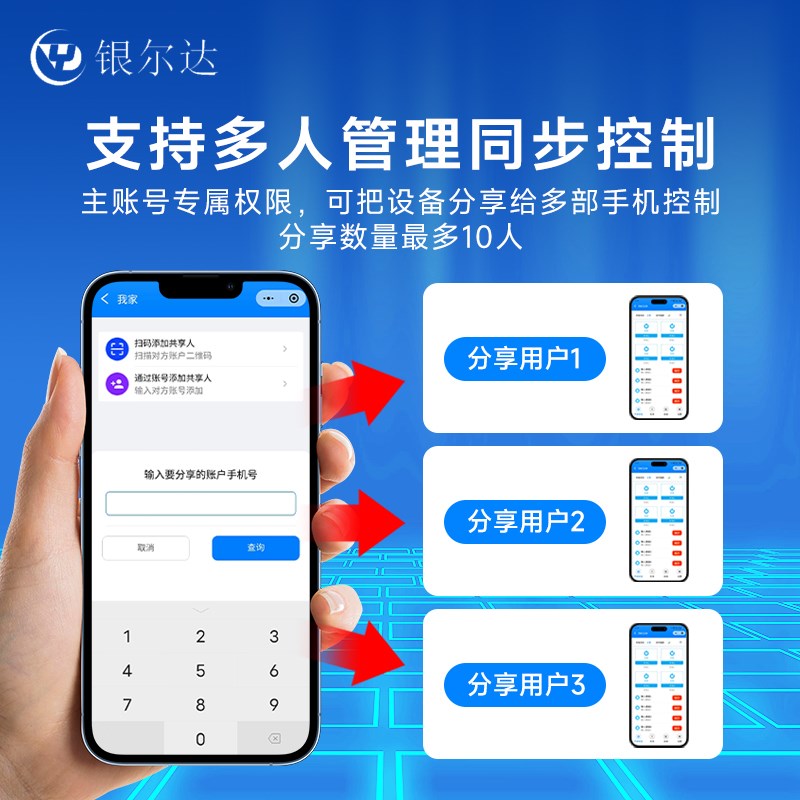 4G无线APP智能遥控开关一t路大功率220V/30A继电器1路干接点输入