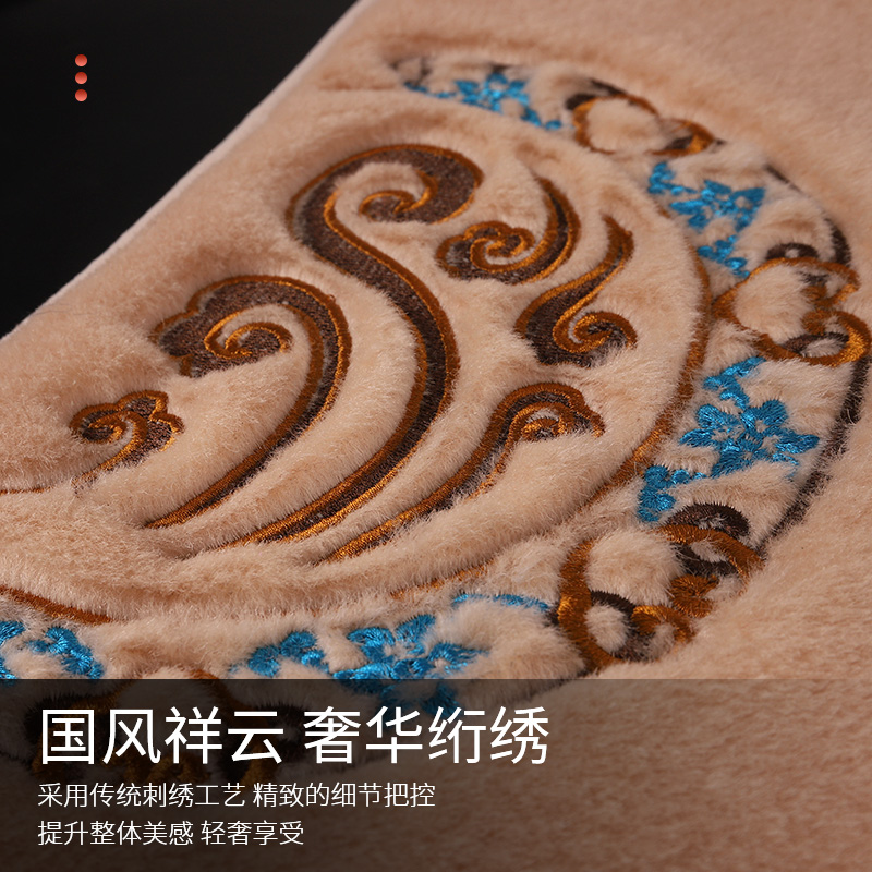 2023纯羊f毛汽车坐垫冬季短毛绒保暖防滑羊绒毛垫车垫通用座垫椅