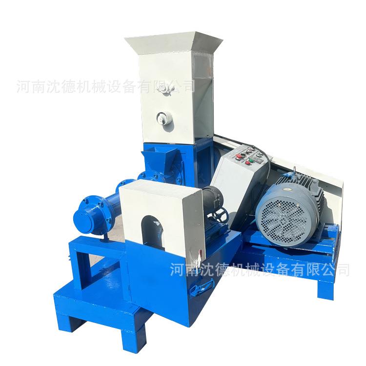 龙虾饲料膨化机水产漂浮颗粒自制机小型狗粮猫粮机出料颗粒均匀