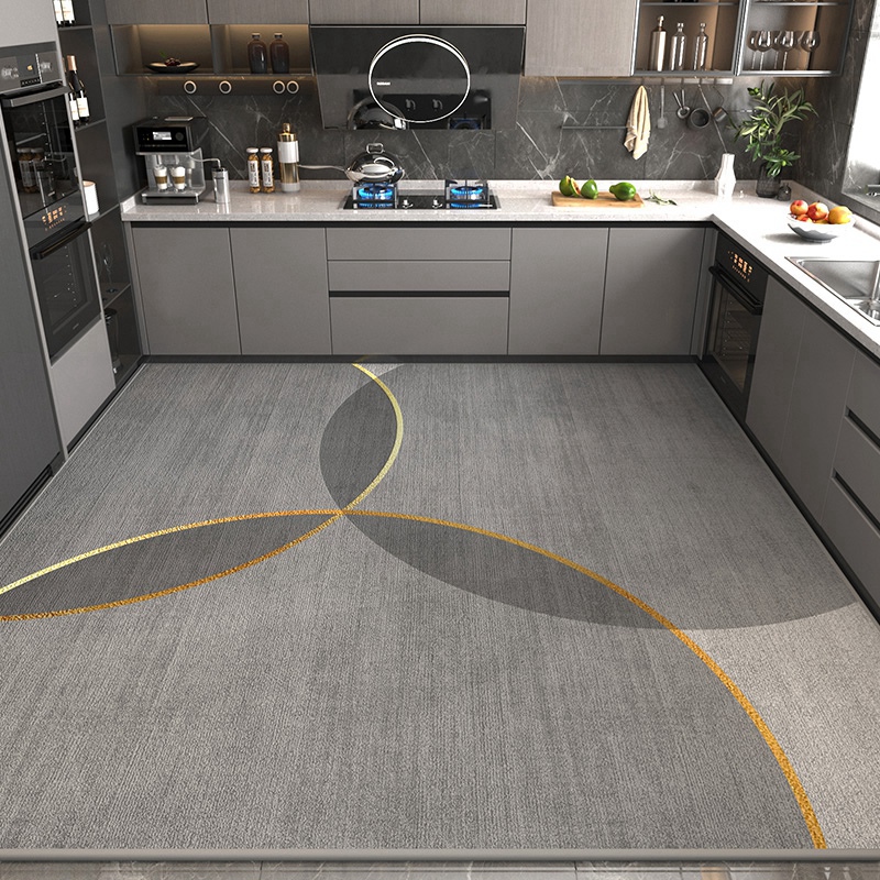 厨房地垫防滑防油家用脚垫吸水专用耐脏免洗地毯门口垫子2023新款