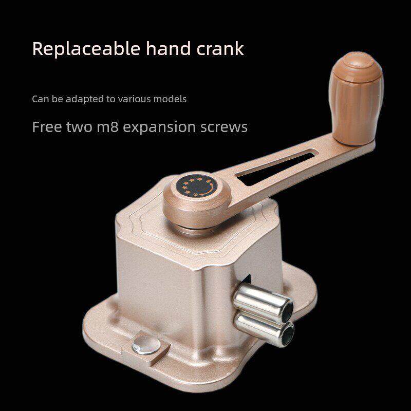 升降晾衣架手摇器通用配件 阳台晾衣杆配件控制器凉衣架双杆摇把