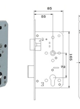 特价R80003O室内房C门锁 K304不锈钢防火锁5572N门锁消防锁6072N