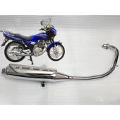 适用于钻石豹摩托车配件排气管En125银豹Hj125 2排气管烟 7Hj125K