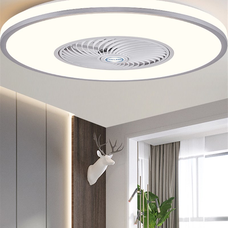 风扇灯卧室儿童房间静音2025新款吸顶灯一体超薄餐厅家用吊扇灯