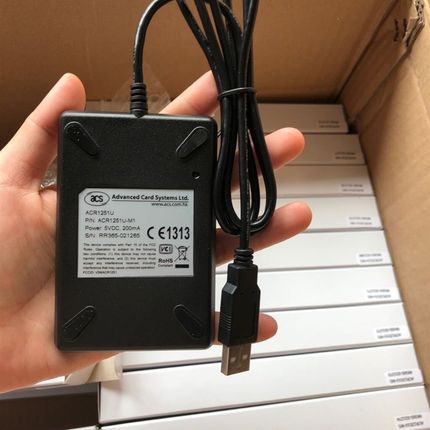 NFC智能卡读写器终端ACR1251U 门禁读卡器高频感应卡符合ISO 7816