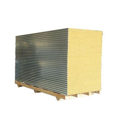 岩棉净化板防火隔热保温板复合彩钢夹芯板洁净泡沫板材厂房隔断墙