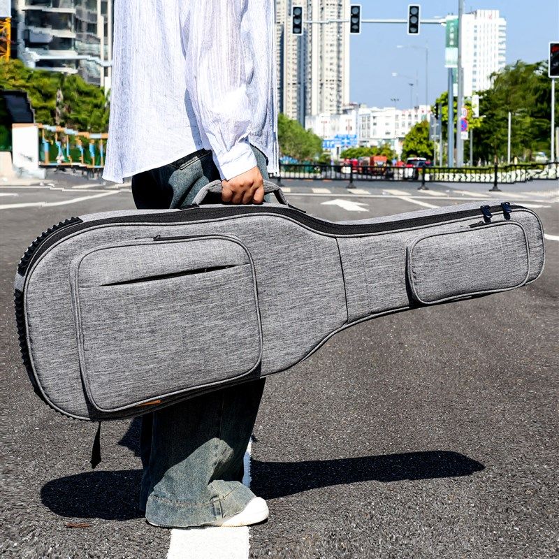 加厚加绒电吉他琴包防水防潮轻便39寸电吉他琴套袋防撞抗压可托运