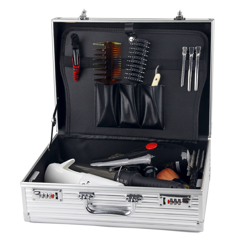 美发工具箱发型师专用个性潮流工具包密码锁手提箱高档剪刀收纳盒