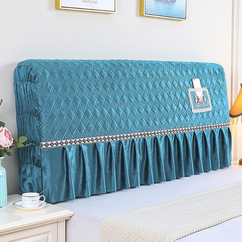 全包双面夹棉布艺床头套床头罩套欧式床靠背罩简约现代防尘保护套