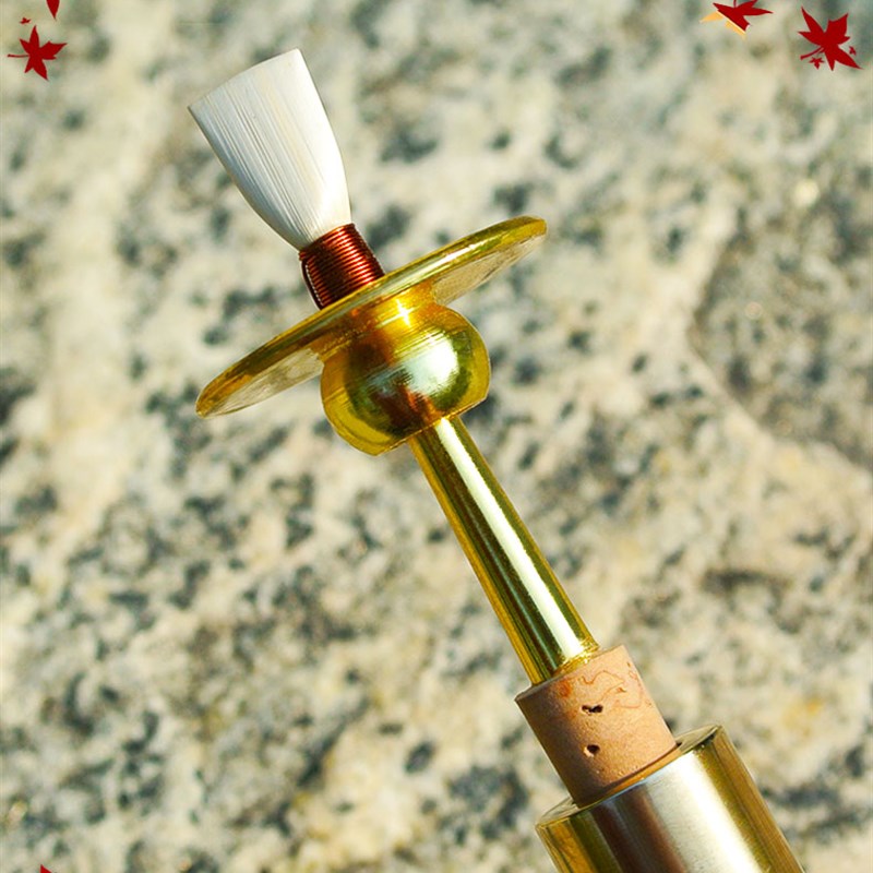 唢呐专业芯子可调节黄铜镀金芯子专业葫芦气盘演奏钦子笛针配件