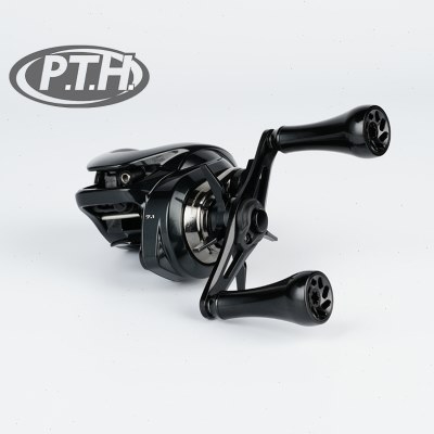 P铝合金渔轮改装件金属摇臂大握丸水滴轮鼓轮巨物轻量路亚硬饵