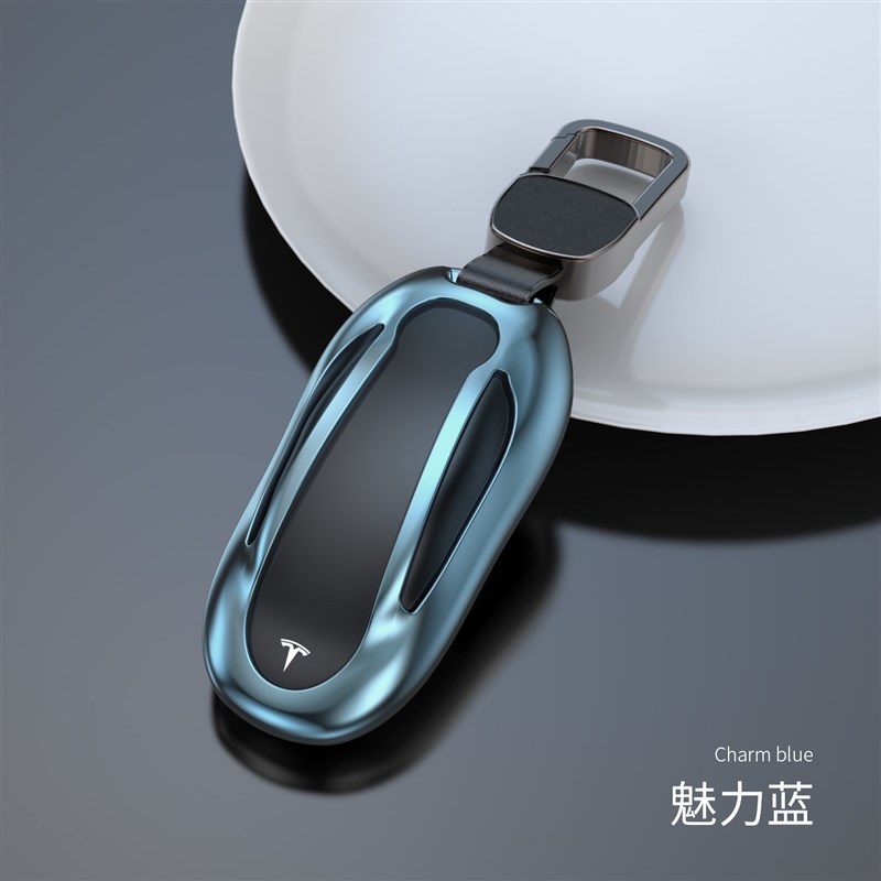 适用特斯拉modelS钥匙包modelX遥控器钥匙套model3壳mY扣金属改装