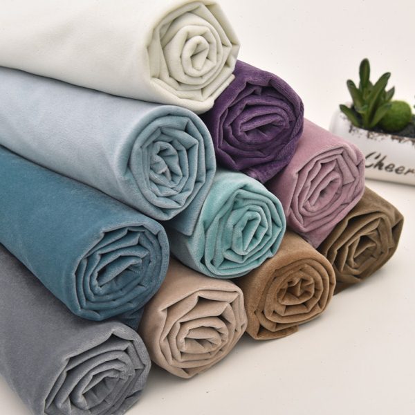 加厚不倒绒波斯绒布沙发布料立绒无倒顺毛绒丝绒软包桌布窗帘