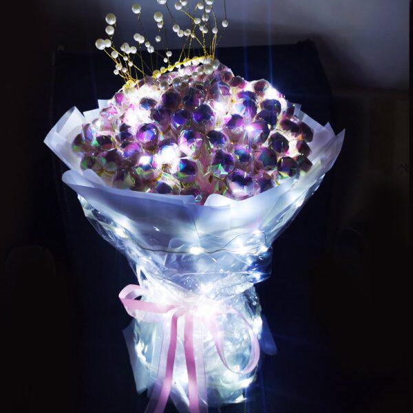 七夕节告白礼物送男女友走心实用浪漫网红抖音创意棒棒糖花束成品