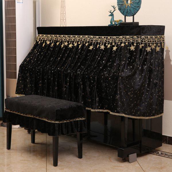 钢琴罩丝绒简约现代全罩防尘罩半罩北欧轻奢盖布欧式加厚钢琴布,居家布艺,钢琴罩,淘宝优惠券,粉丝福利购,淘宝优惠卷