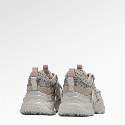 【星耀涡轮】GGCC2025年秋季新款覆古厚底老爹鞋银色女增高休闲鞋