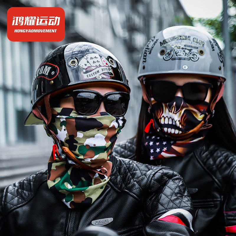 3C认证摩托车头盔复古半盔男女德式瓢盔机车哈雷轻便电动车太子盔