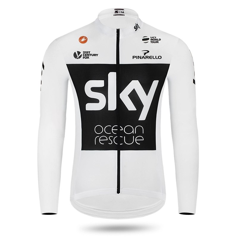 拯救海洋SKY天空高端春夏长短袖骑行服山地公路单车队版上衣男女